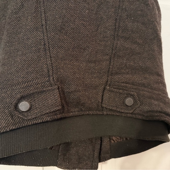 Buckaroo Jeans Vintage Wool Vest Brown Medium Collared Zip Metal Logo Western - Picture 6 of 10